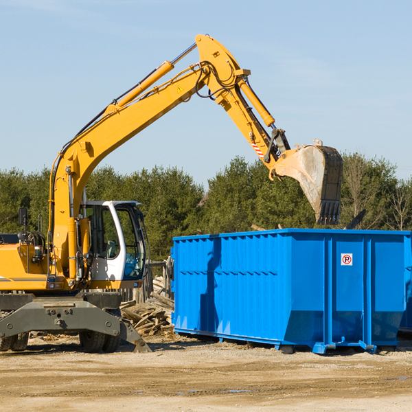 what size residential dumpster rentals are available in Marshallville GA